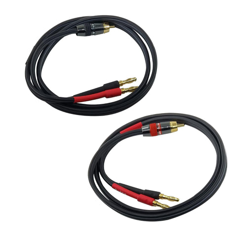 Male RCA to Banana Plug Speaker Cable Banana Plug to RCA Speaker Cable 12AWG Cables,2Pack (3FT)...