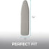 HOME GENIE Ironing Board Cover, Silicone Coating, Full Size Scorch Resistant Padding, Elastic Edge Heavy Duty Iron Pad Covers Standard Boards, Hoo...