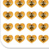 Bee on Honeycomb Heart Shaped Planner Calendar Scrapbook Craft Stickers...