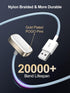 LVFAN Charger Cable for Fitbit Charge 6/Charge 5/Luxe, Fast Charging Cable Smartwatch Replacement Accessories Nylon Braided Cord Charger Dock for ...