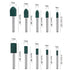 Rubber Polishing Burrs Bits Bullet Cylinder Shape Mounted Point Polishing Bits Rubber Wheel Bit,Electric Drill,Rotary Tool Accessories 3 mm Mandre...