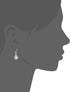 Napier Women's Silvertone and White Pearl Drop Leverback Earrings...