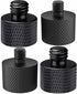 4 Pcs Aluminum Camera Screw Adapter Thread 1/4" Male to 3/8" Female and 3/8" Male to 1/4" Female Adapter Set for Camera Monitor, Tripod, Microphon...