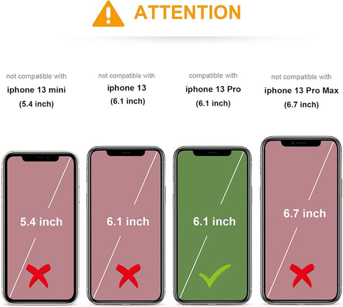 KIHUWEY Compatible with iPhone 13 Pro Case Wallet with Credit Card Holder, Premium Leather Magnetic Clasp Kickstand Heavy Duty Protective Cover fo...