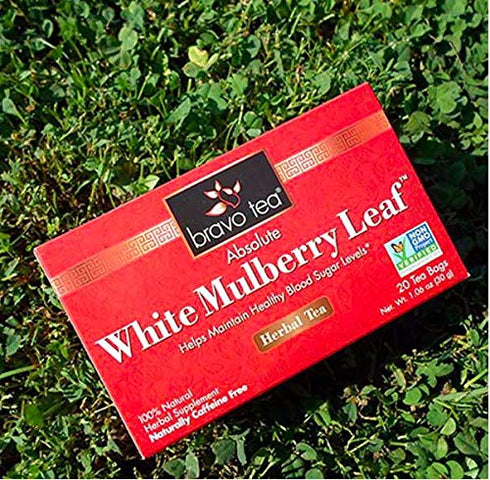 Bravo Tea Absolute White Mulberry Leaf Herbal Tea Caffeine Free, 20 Tea Bags...