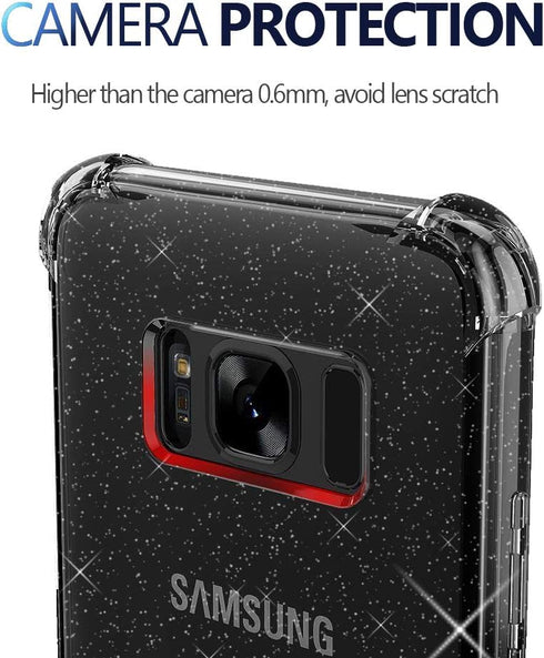 KIOMY Clear Case for Samsung Galaxy S8+ / S8 Plus, Shockproof Bumper Protective Cell Phone Back Cover with Airbags Corners, TPU Silicone Flexible ...