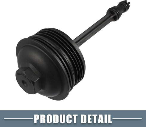 Engine Oil Filter Housing Cover Cap 03L115433C for for Audi A4 B8 2.0TDI 2007-2015 Diesel Plastic Black...