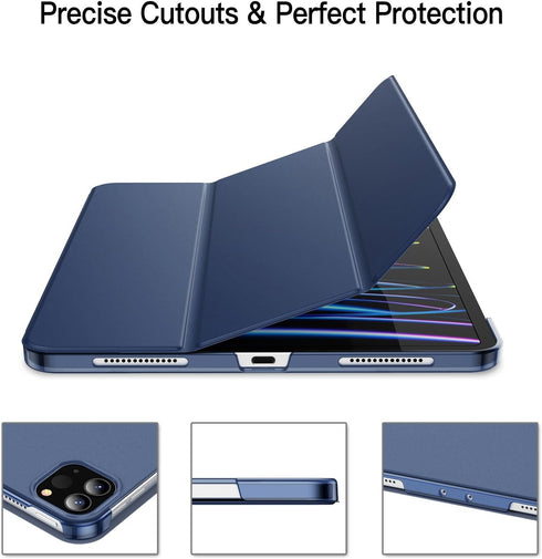 JETech Case for iPad Pro 11 Inch, 2022/2021/2020 Model, Slim Stand Hard Back Shell Smart Cover with Auto Wake/Sleep (Navy)...