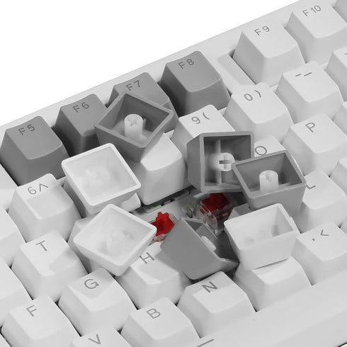 Happy Balls PBT Keycaps Backlit Cherry MX Keycap Set Doubleshot OEM Profile Translucent with Keycap Puller for US Layout 61 87 104 108 MX Switches...