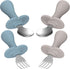 4 Pcs Toddler Utensils Forks and spoons set, Stainless Steel Childrens Silverware for Safe flatware Metal Kids Cutlery set with Round Handle, BPA ...