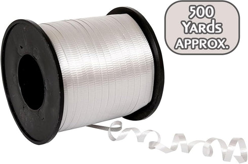 Unique 500 Yards Elegant Silver Curling Ribbon - 1 Roll Of Premium Plastic, Durable - Perfect For Every Occasion...