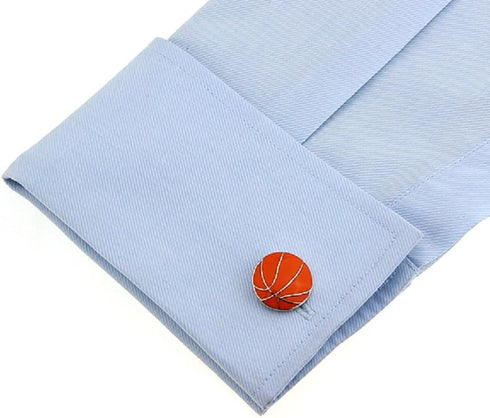 Basketball Pair Cufflinks in a Presentation Gift Box & Polishing Cloth...