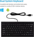 CUQI Mini Keyboard, Small Wired Keyboard 82 Scissor Keys, USB interface Compact Keyboard for Android, Windows PC, Laptop, Raspberry Pi, Windows 10...