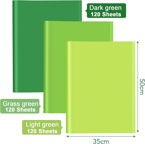 NACHLYNN 120 Sheets Green Tissue Paper Bulk 14 x 20 inch Saint Patrick's Day Gift Wrapping Paper Art Paper Crafts for Christmas Wedding Holiday Bi...