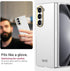 Miimall for Fold 5 Case with Screen Protector, Skin-Touch Texture HD Screen Protector Slim Case for Z Fold 5 - Silver......