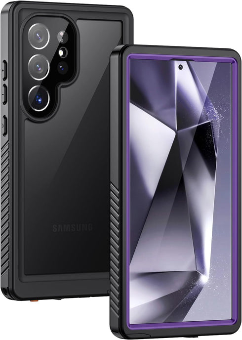 Lanhiem for Samsung Galaxy S24 Ultra Case, IP68 Waterproof Dustproof, Built-in Screen Protector, Rugged Full Body Shockproof Protective Cover for ...