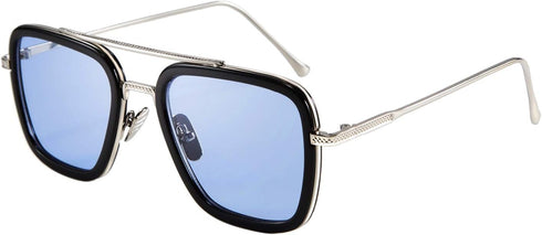 FEISEDY Retro 70s Pilot Sunglasses Tony Sunglasses Trendy Women Square Sun Glasses B2510...