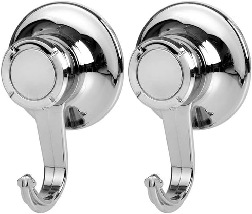 Bath Beyond Suction Cup Hooks (2Pack) - Powerful Vacuum Suction Cup Hooks Utensil hanger organizer No drill Heavy Duty Organizer for multi purpose...