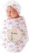 Baby Swaddle Blanket and Headband Set, Newborn Receiving Blanket Swaddle Wrap for Girls and Boys, Swaddling Blankets Neutral for Newborn?Soft and ...