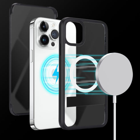 for iPhone 11 Pro Max Magsafe Case,iPhone 11 Pro Max Case with Screen Protector,iPhone 11 Pro Max Case with Stand,Phone Case for 11 Pro Max Magnet...