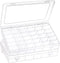 1 Pack 36 Grids Clear Plastic Organizer Box with Adjustable Dividers, Small Craft Organizers and Storage, Compartment Container for Bead, Nail, Je...