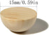 100 PCS 15 mm Split Wood Balls, Small Natural Unfinished Half Round Wooden Beads for Kids Craft...