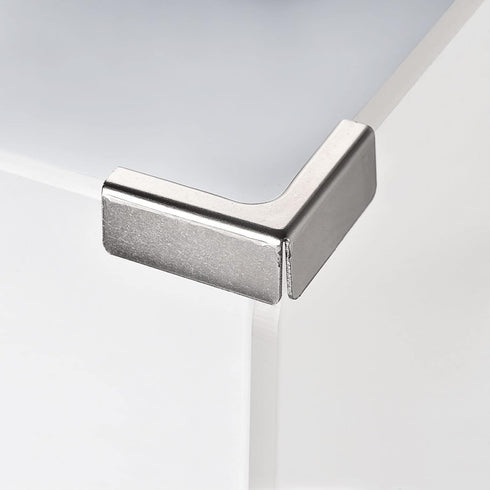 Glass Fixing Clip, 4pcs for 3-6mm L-shaped Glass Combination Fixing Bracket Reinforced Clip Clamp Glass Accessories for Glass Display Cabinet, Fis...