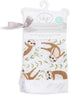 lulujo Baby Security Lovie Blankets| Unisex Softest Breathable Cotton Muslin Security Blanket with Silky Satin Trim| Neutral Comforting Blanket fo...