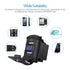 MICTUNING Universal Rocker Style Dual USB Car Charger Compatible with iPhone 6 6S Plus Mobile Device, Blue LED Digital Display Voltmeter Monitor B...