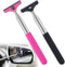 Side Mirror Squeegee, 2 PCS Car Mirror Squeegee, Retractable Car Rearview Mirror Wiper for All Vehicles, Universal Automotive Accessories(Black/Pi...