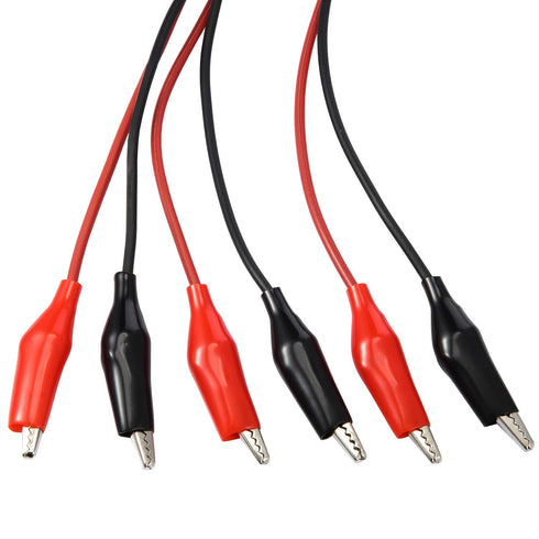 EBOOT 1M Electrical Test Set with Alligator Clips Double-ended Jumper Wires for Electrical Testing (2 Groups)...