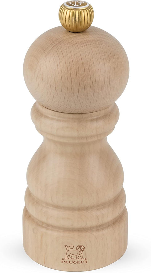 Peugeot - Peugeot - Paris Manual Salt Mill - Classic Adjustable Grinder - Beechwood, Natural...