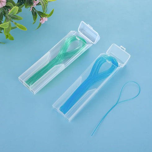 Dental Floss Threader, Biodegradable Threader Multifunctional Nylon Loop Design for Your Teeth Deep Clean Floss for Braces Bridges & Implants 100 ...