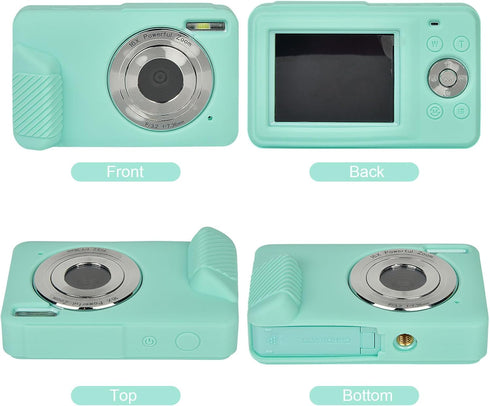 Digital Camera Silicone Case Compatible with CAMKORY/for Lecran/for VAHOIALD/for AiTechny FHD 1080P Kids Camera, Soft Lightweight Protective Sleev...