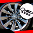 Universal Car Wheel Tire Stem Air Cap Cover, Valves Anti-Theft Aluminum Alloy Guard with Wrench Keychain Compatible with Tesla Model X S 3 Y...