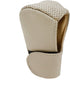 Leather Gear Shift Knob Cover, Hoop and Loop Design Auto Car Shift Knob Protector, Beige...