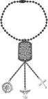BNQL Drive Safe Car Charm for Rearview Mirror Guardian Angel for Car Mirror Hanging Charm May Your Guardian Angel Ride with You (Black)...