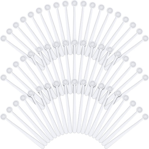 Chengu 200 Pieces Mini Measuring Spoons 1/32 Teaspoon Micro Scoops 0.15 ml Mini Spice Scoop Micro Powder Scoop for Sugar Herbs Cosmetics Coffee Mi...