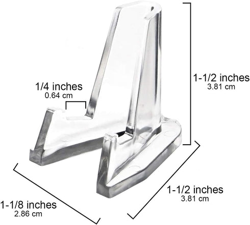 Small Display Stand Clear Acrylic Easel Holder for Coins, Lighters & Knife (Qty 15)...