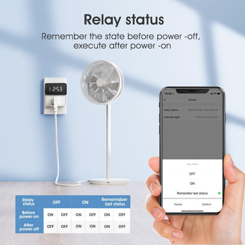 YIFAN Smart Plug 15A, Smart Home WiFi Outlet, C Smart Series Tuya Timer Outlet with Energy Monitoring, Remote Control, Compatible with Alexa, Goog...