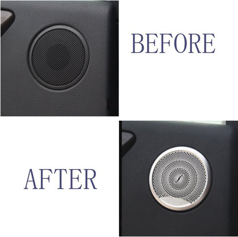 Lanyun Door Speaker Audio Player Cover Trim Compatible with Mercedes Benz for 2015-2019 W205 C-Class C250 C300 C350 C400 C63, X205 GLC-Class GLC25...