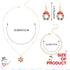 CLOACE 3Pieces Christmas Necklaces Set Red Xmas Snowflake Pendant Necklaces Santa Claus Necklace Christmas Costume Jewelry...