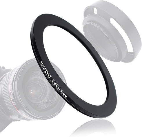 105mm Lens to 95mm Camera Filter Ring,105mm to 95mm Step-Down Ring Filter Adapter for 95mm UV,ND,CPL,Metal Step-Down Ring...