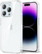 for iPhone 14 Pro Max Case Clear, Transparent Jelly Protective Silicone Phone Case with Design for Women Girly Cute Simple, Thin Slim Fit Soft Fle...