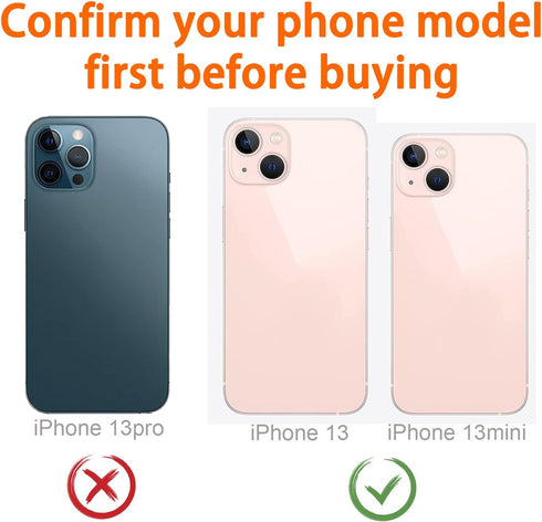 4pcs Back Rear Camera Lens Glass Replacement for iPhone 13 and 13 Mini Camera Glass Lens with Pre-Installed Adhesive & Repair Tool Kit (Not for 13...