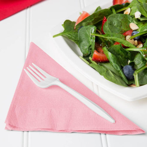 Creative Converting 240 Count Celebrations Lunch Paper Napkins, Classic Pink...