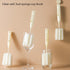 2Pcs Long Handle Bottle Brush Cleaner Flexible Reusable Bottle Cleaning Brush for Cups Mugs Water Bottles Wine Glasses Baby Bottles...