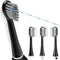 Replacement Flossing Toothbrush Heads, Compatible for WaterPick Sonic Fusion and Sonic Fusion 2.0, with Cyrstal Covers (Compact(3Packs), Black)...