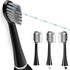 Replacement Flossing Toothbrush Heads, Compatible for WaterPick Sonic Fusion and Sonic Fusion 2.0, with Cyrstal Covers (Compact(3Packs), Black)...