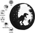 Dinosaur Bigfoot Rv Spare Tire Cover Wheel Tire Cover for Travel Trailers Protectors Weatherproof Dust-Proof for Camper Trailer Truck SUV Rv Unive...
